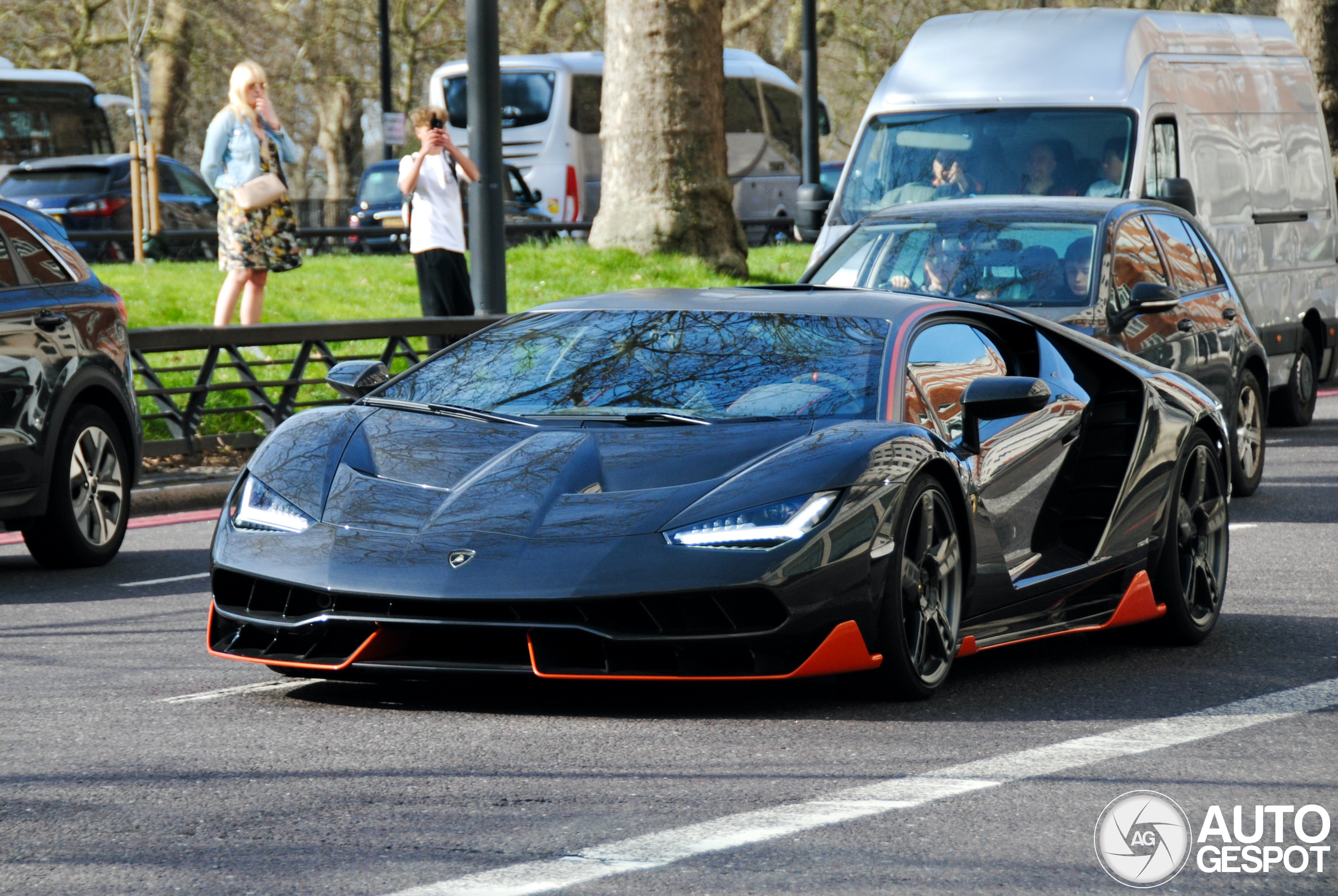 Spring kicks off with a bang: Lamborghini Centenario spotted in London