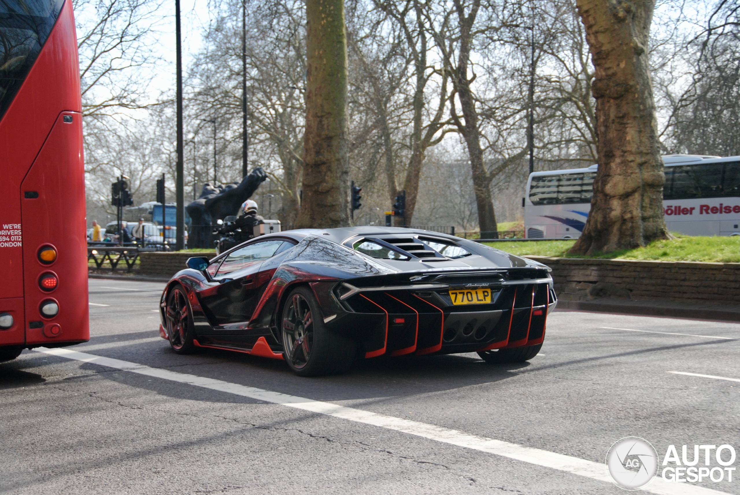 Spring kicks off with a bang: Lamborghini Centenario spotted in London