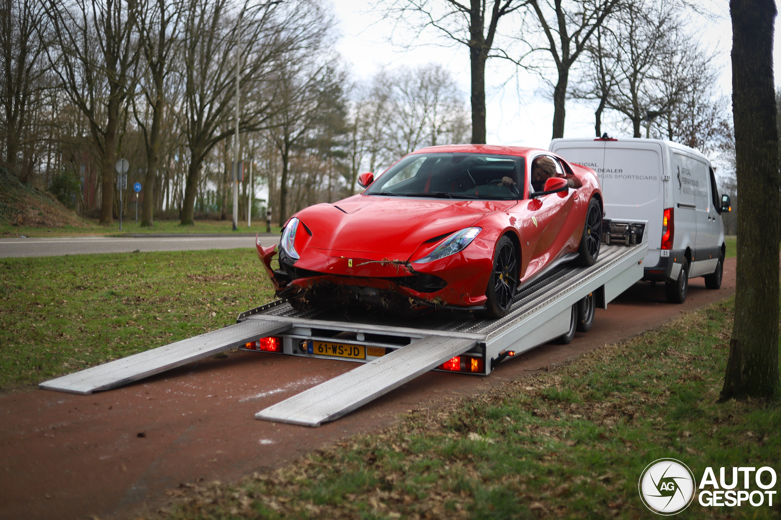 Ferrari 812 heeft een wel heel ongelukkig lot