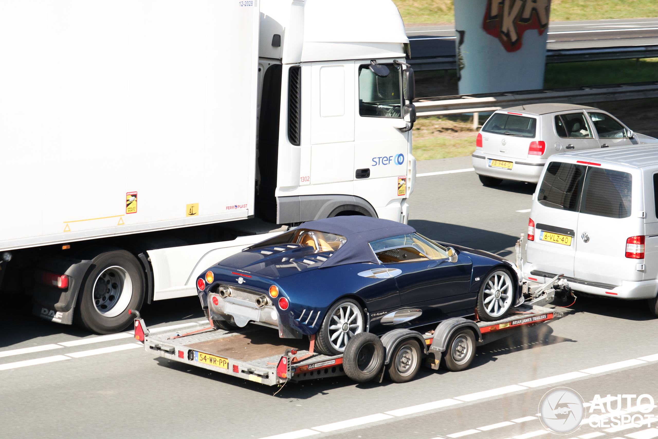 Spyker C8 Spyder SWB gespot bij Eemnes