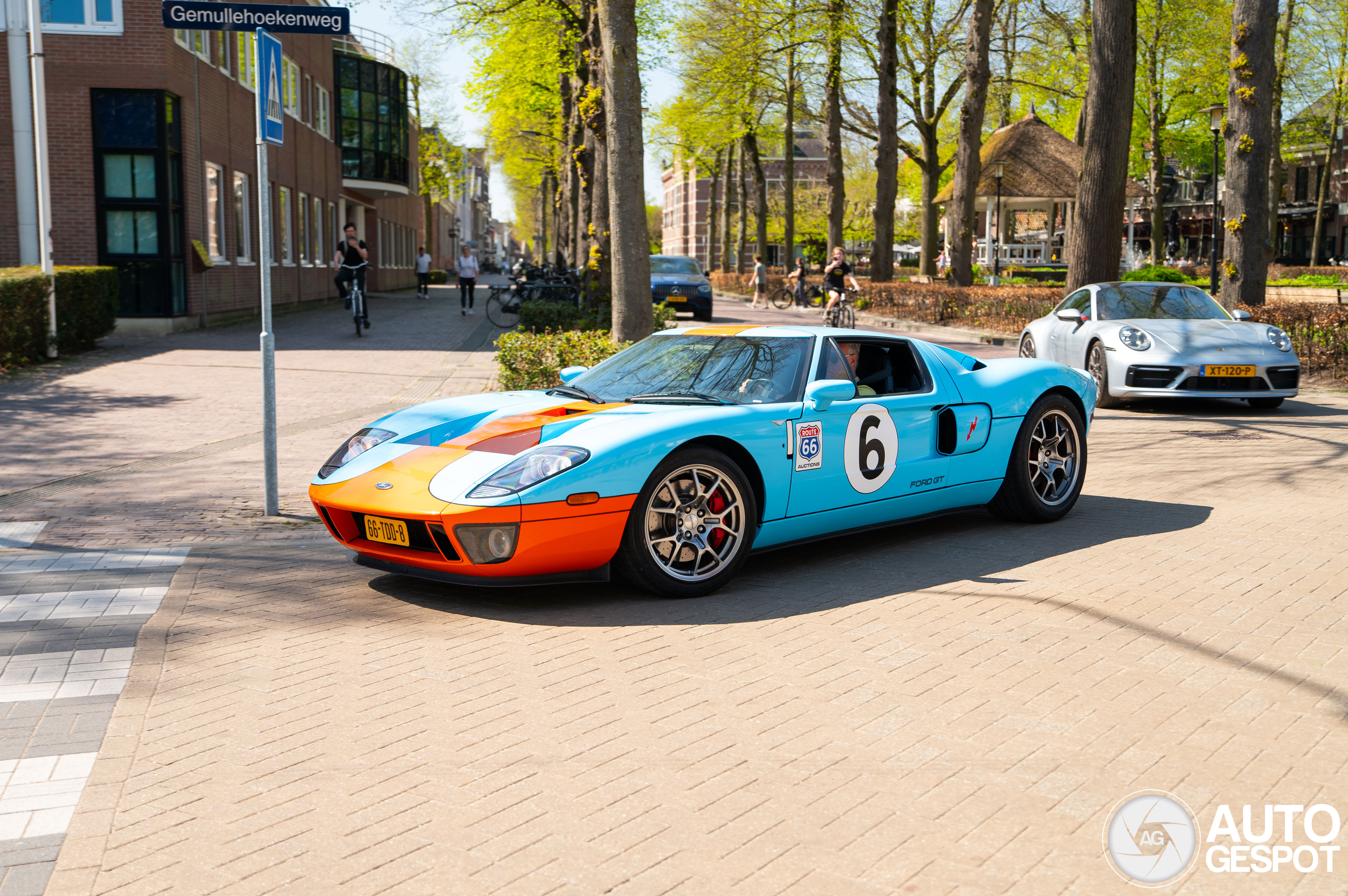 Ford GT in iconische Gulf-kleuren gespot in Oisterwijk