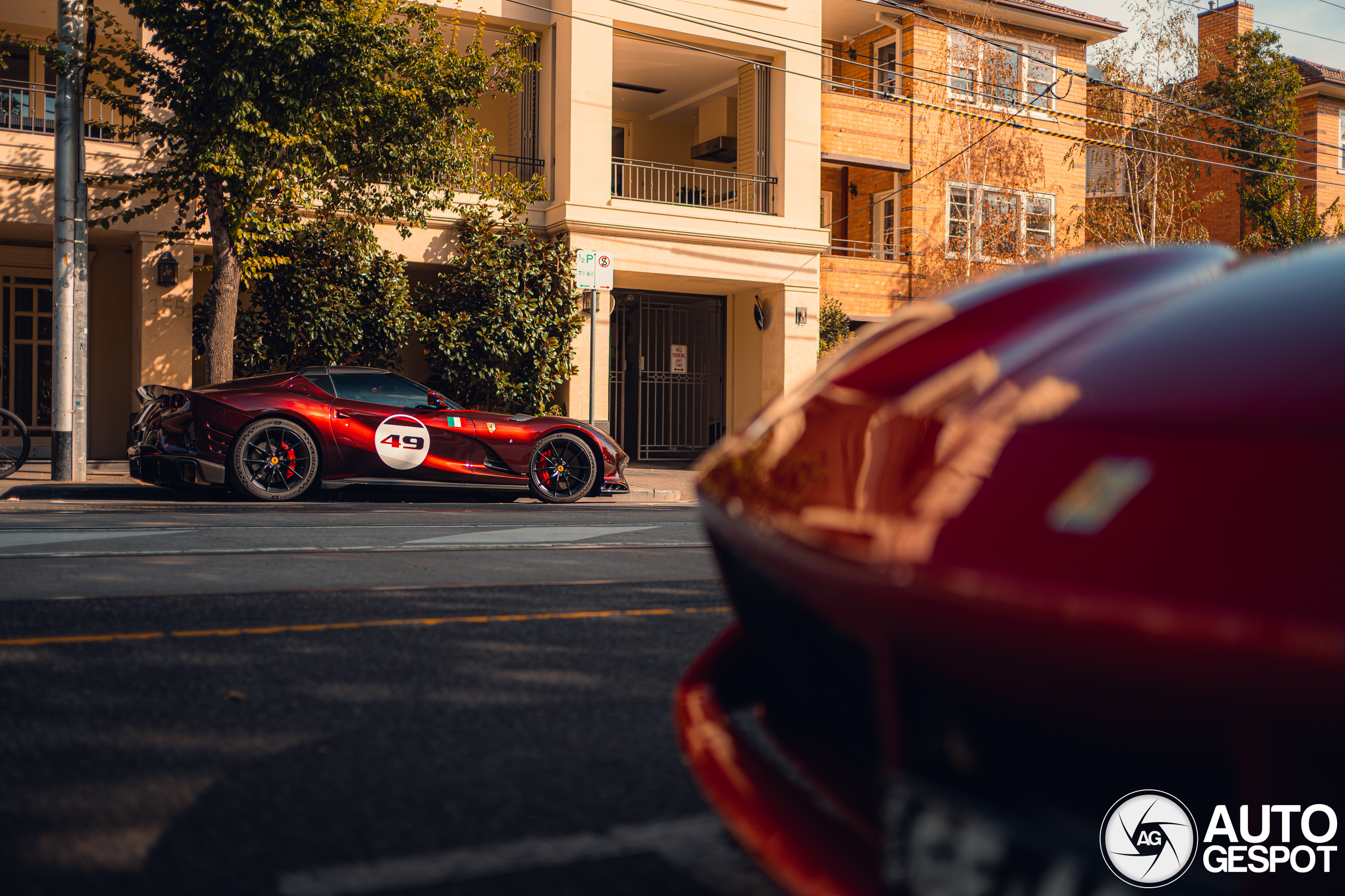 A touch of Rosso: Rare Ferrari 812 Competizione A lights up South Yarra