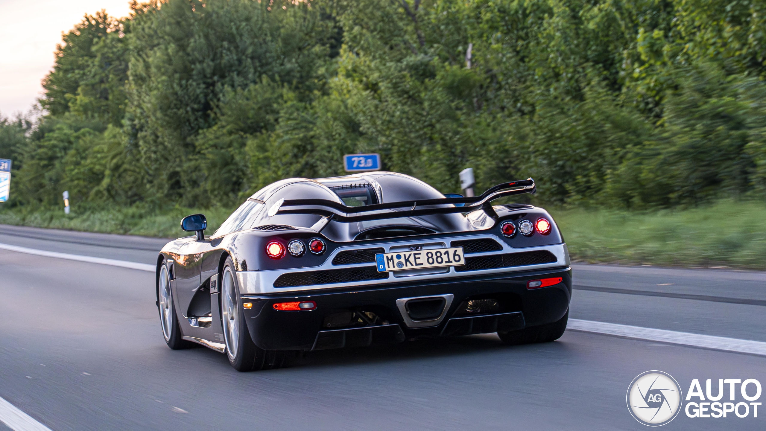 A rare beast on the Autobahn: The Koenigsegg CCXR
