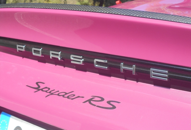 Porsche 718 Spyder RS Weissach Package