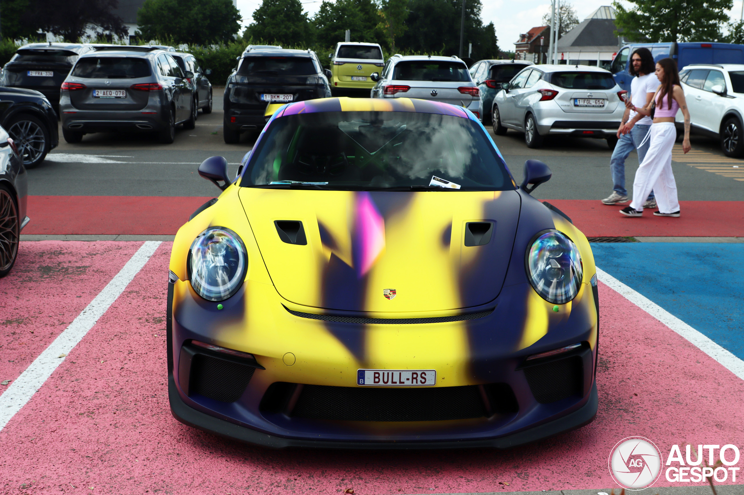 Porsche 991 GT3 RS MkII gespot in Waterloo met een bijzondere wrap