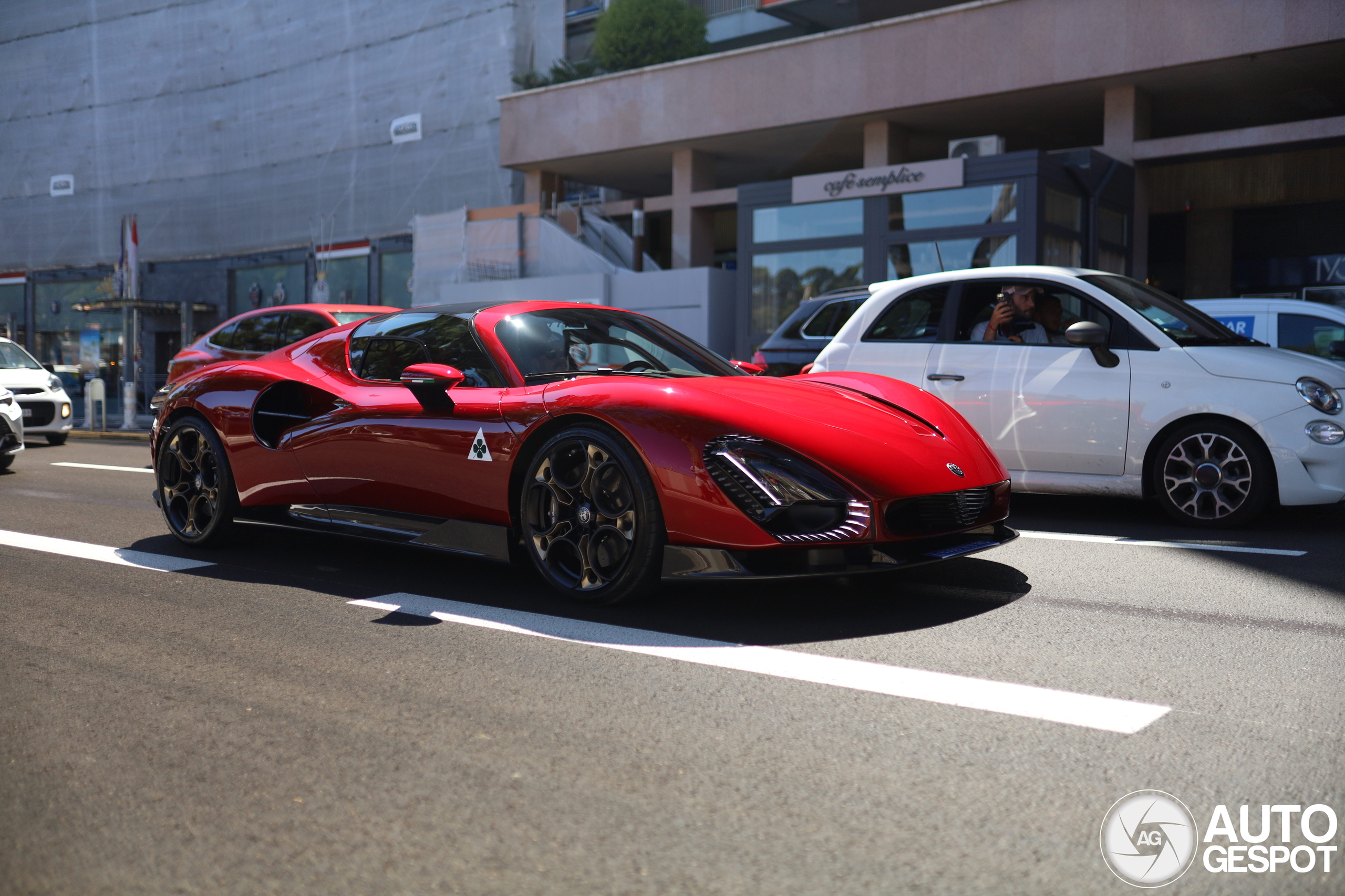 Monaco madness: Bottas behind the wheel of the first customer 33 Stradale