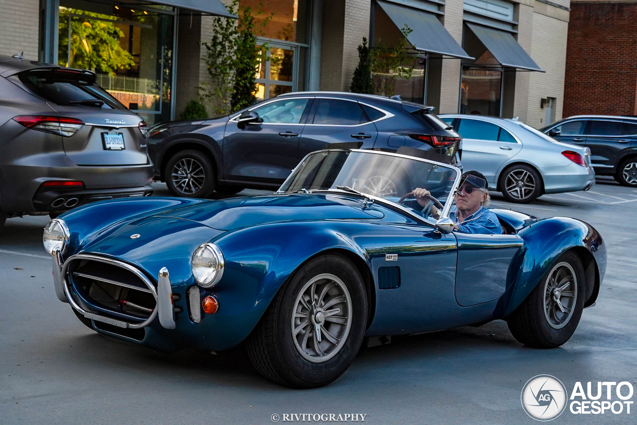 未使用 1964 SHELBY COBRA 427 SC Kyosho 1/18 Shelby Cobra 427 S/C Dark Blue - Nowy Model