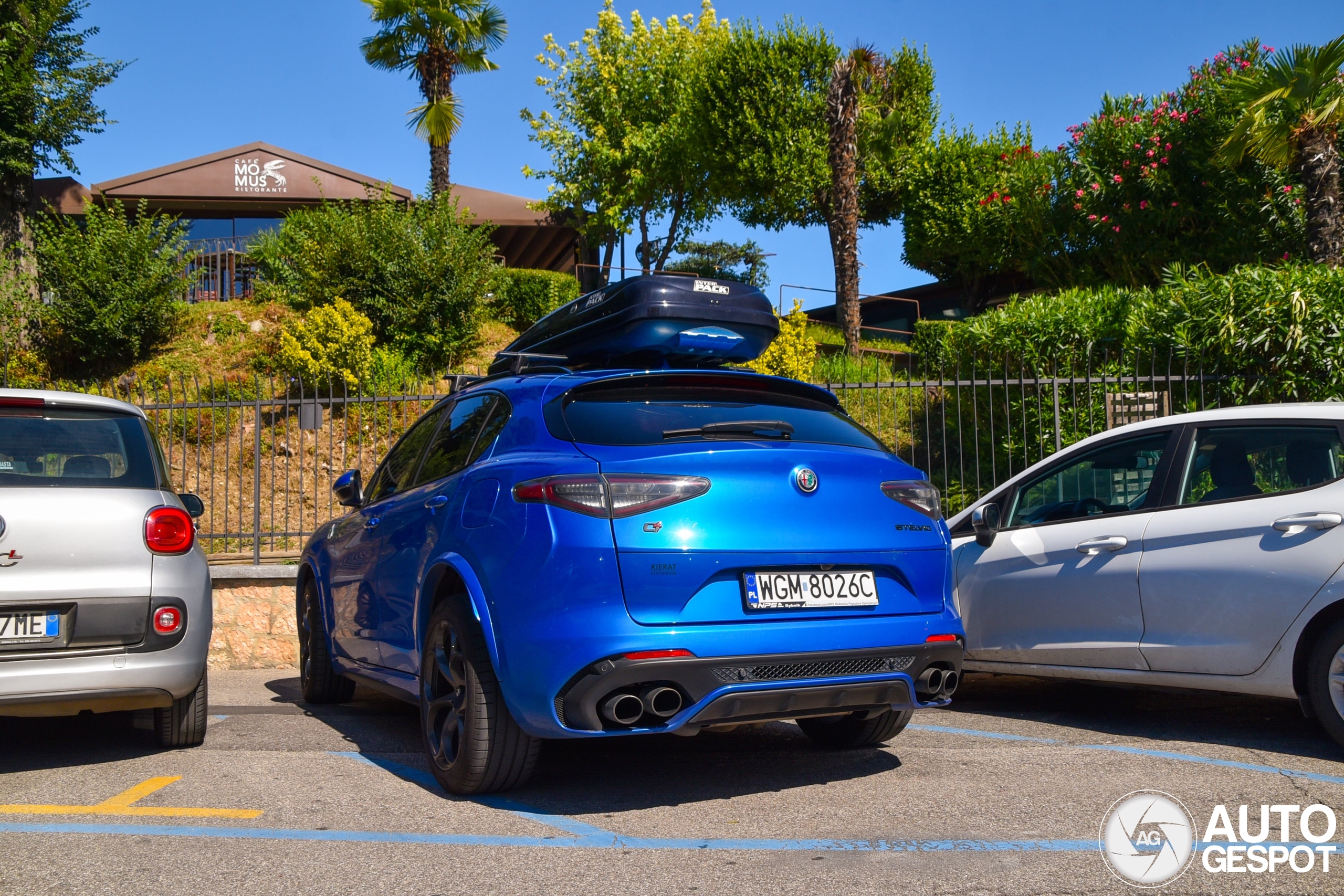 Poolse Alfa Romeo Stelvio gespot in Italië