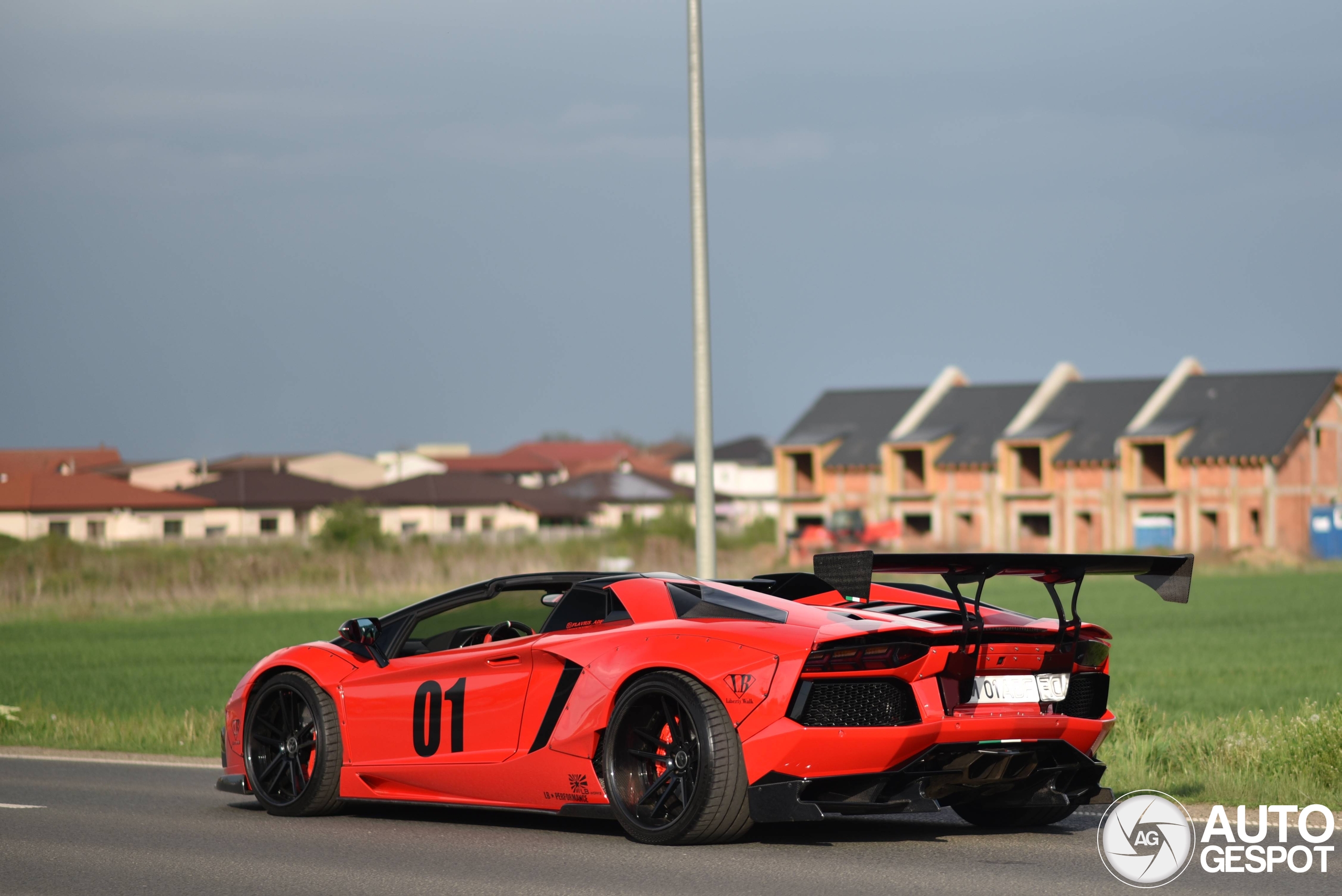 Lamborghini Aventador LP700-4 Roadster Liberty Walk LB Performance Wide Body