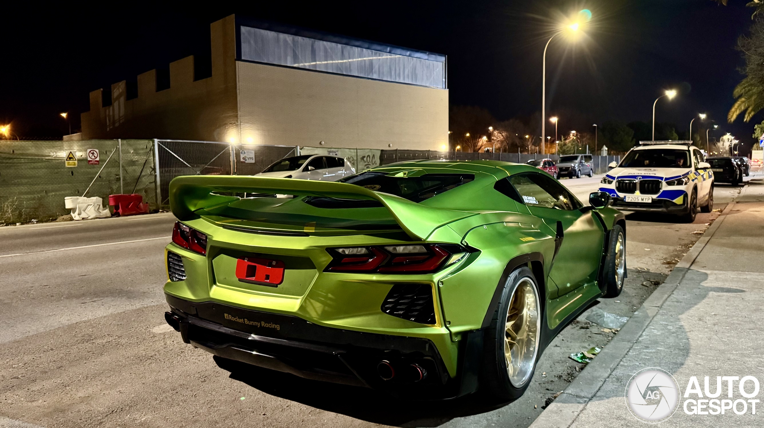 Chevrolet Corvette met een behoorlijke widebody