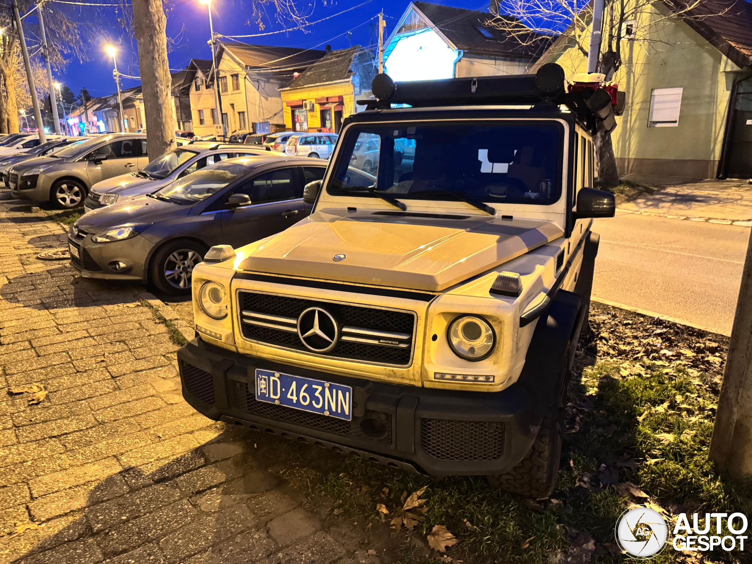 Weer een Mercedes-AMG G63 die de wereld doorkruist