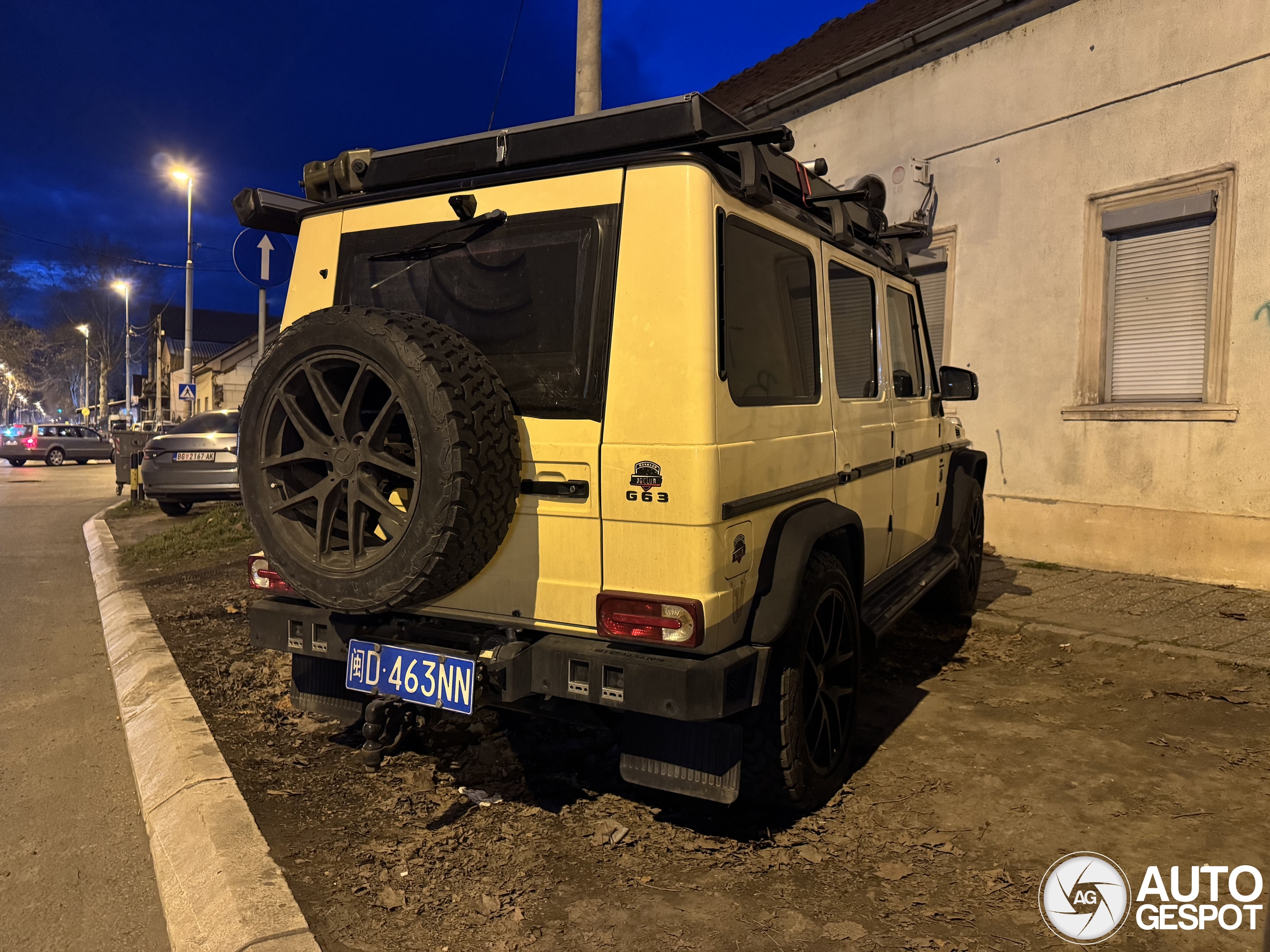 Weer een Mercedes-AMG G63 die de wereld doorkruist