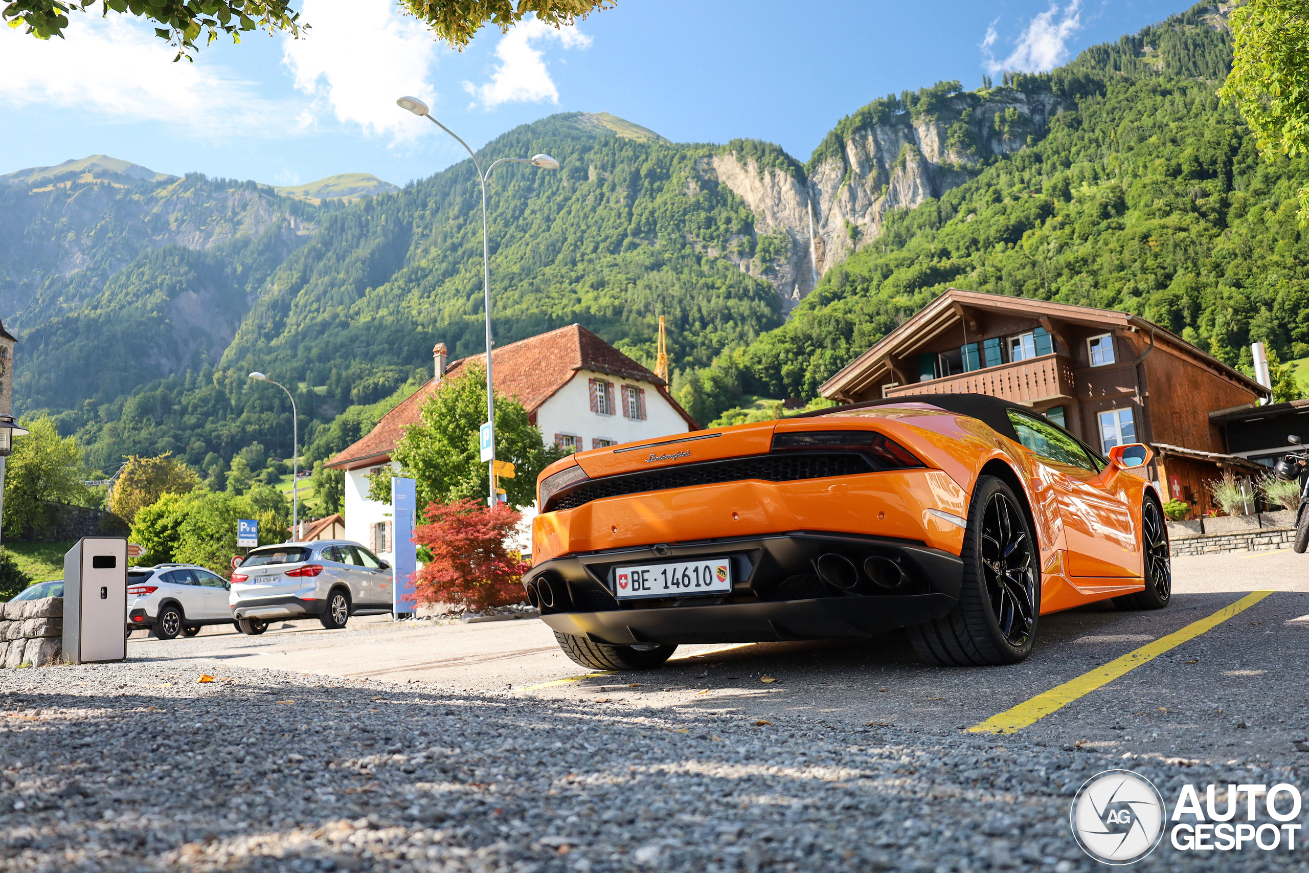 Kers op de taart: Een Lambo spotten tijdens een fietsrit