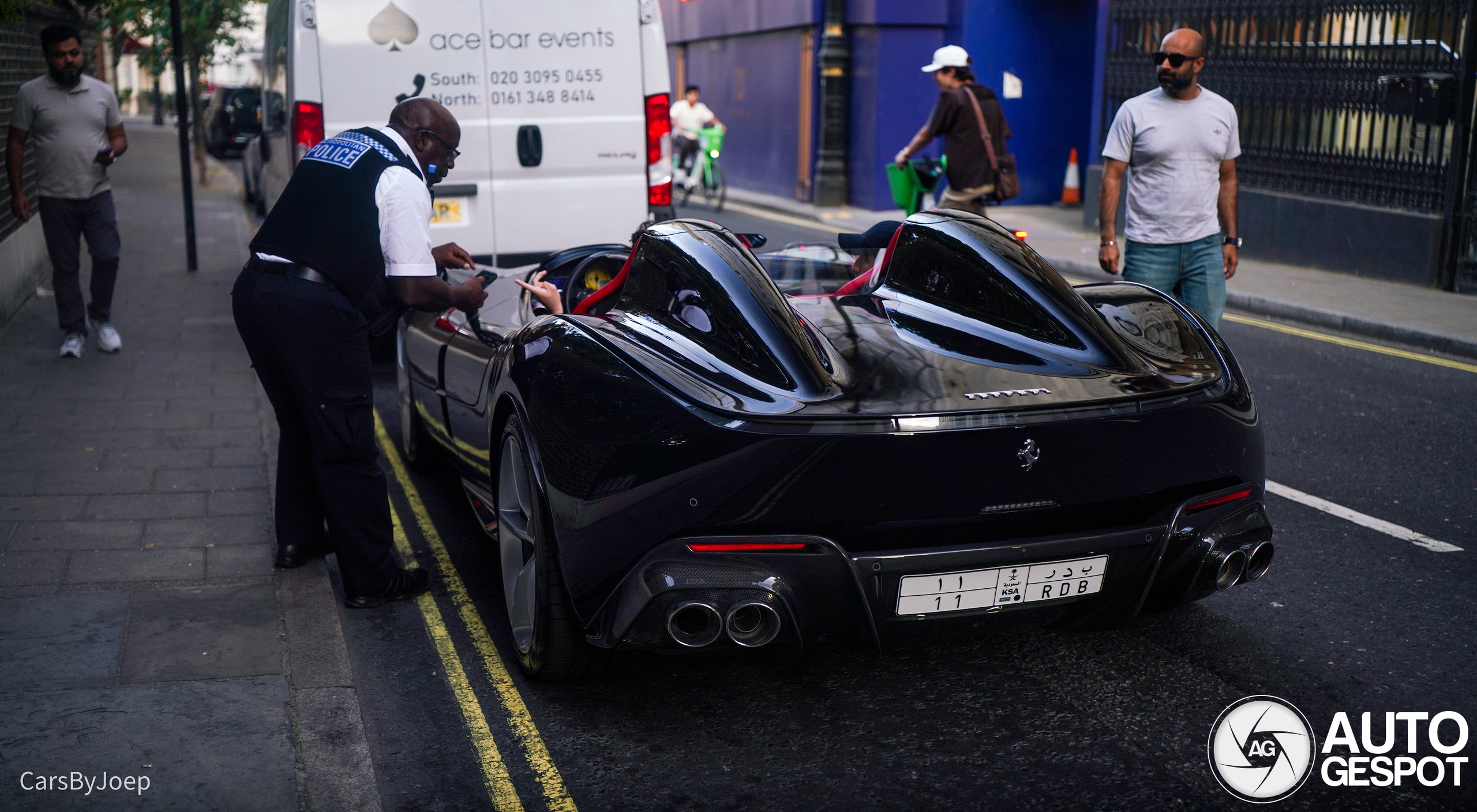Deze Arabier kon slechts dertig minuten genieten van zijn Ferrari in Londen