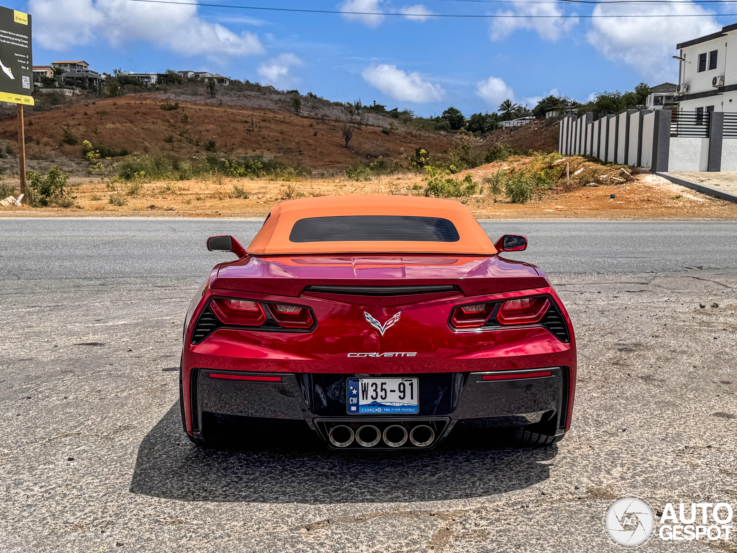 Corvette C7 is de zomerse vakantiespot vanaf Curaçao